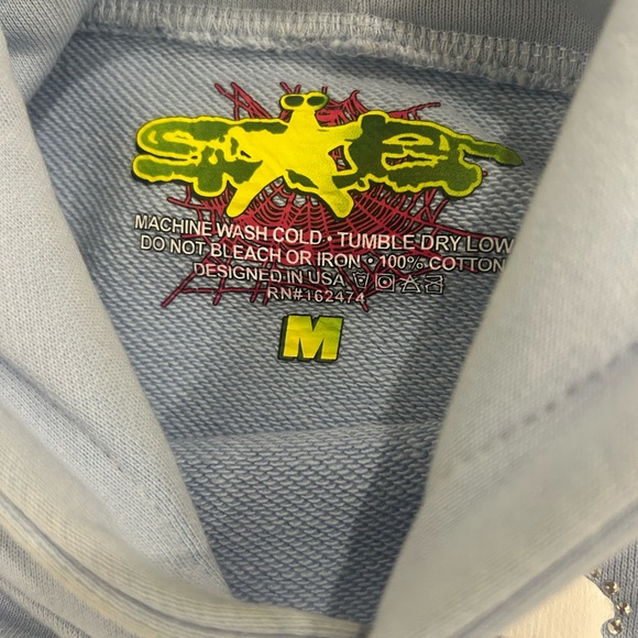 Blue Spider Graphic Sweatshirt - Picture 2 of 4